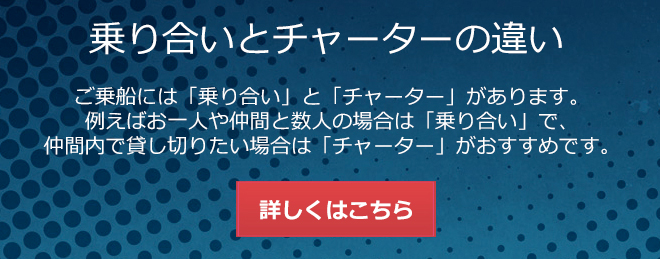 乗り合いとチャーターの違い